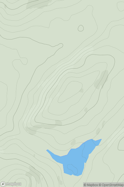 Thumbnail image for An Diollaid [Oban to Loch Fyne] showing contour plot for surrounding peak